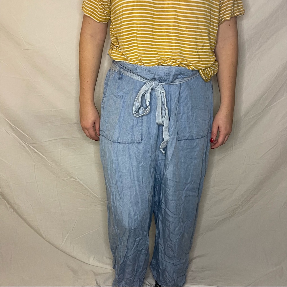 🤍 denim flowy pants 🤍